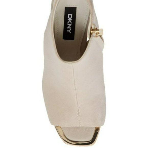 DKNY Boston Leather Sandal Vanilla -6.5 - Picture 4 of 8